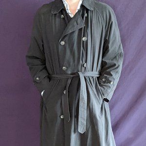 Chaps Ralph Lauren Microfiber Trench Coat with Liner